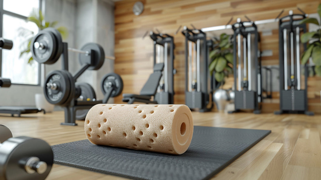 a home gym surrounded by various fitness equipments