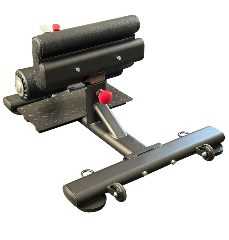 sissy squat machine on a white background.