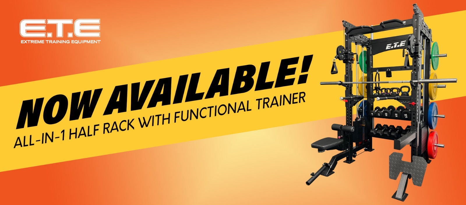 The ETE gym equipment is now accessible, providing new workout opportunities for users.