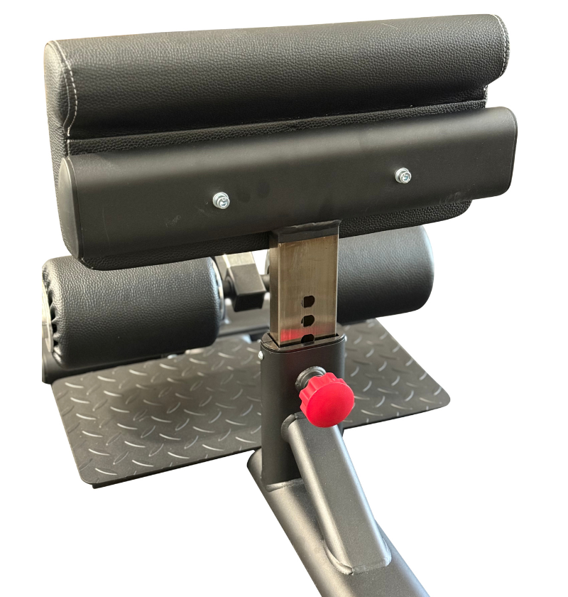 Sissy squat machine knee pad on a white background.