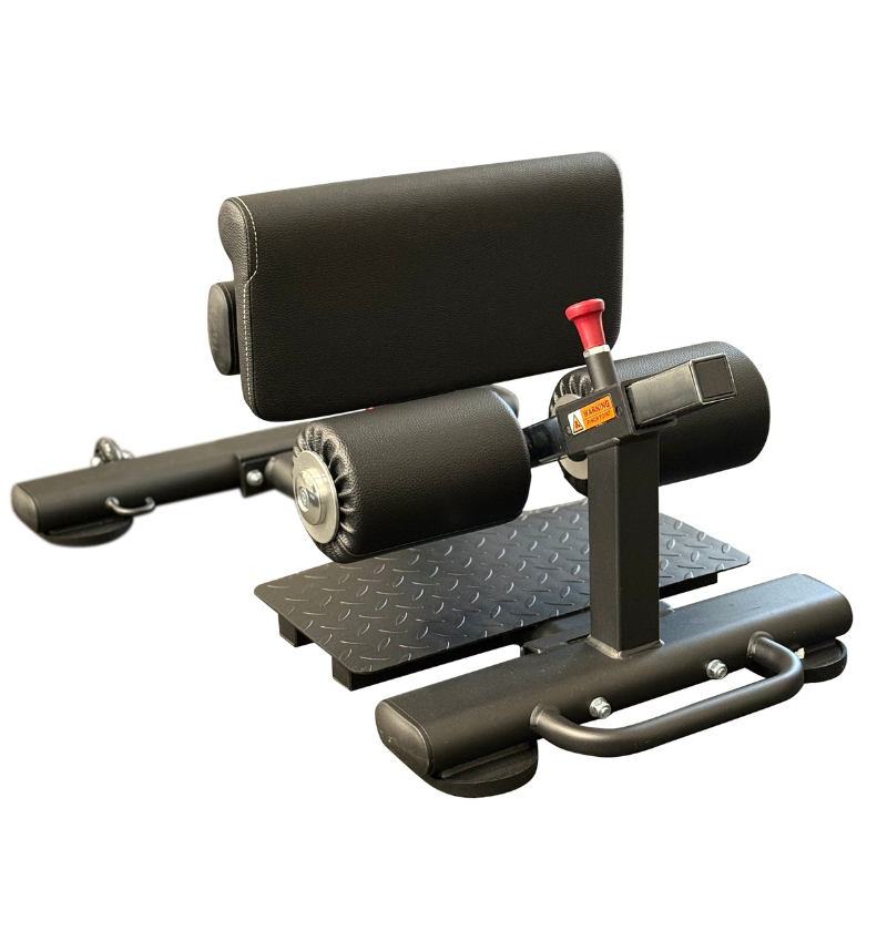 Sissy squat machine on a white background.