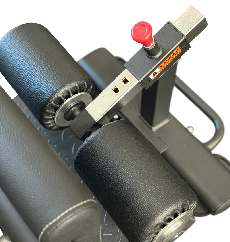 Sissy squat foot rollers on a white background.