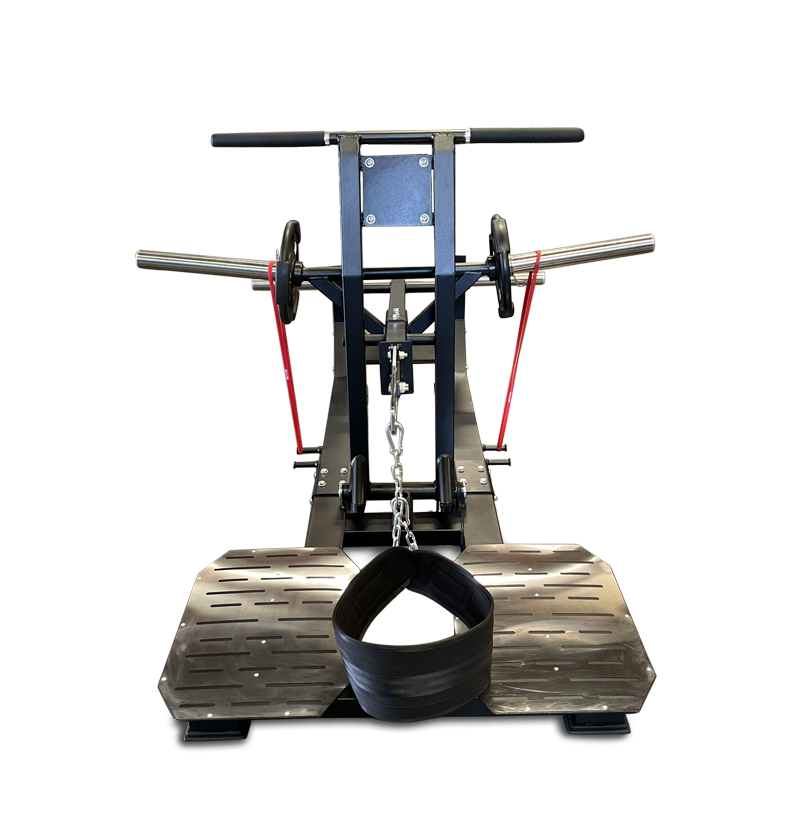 Belt squat machine