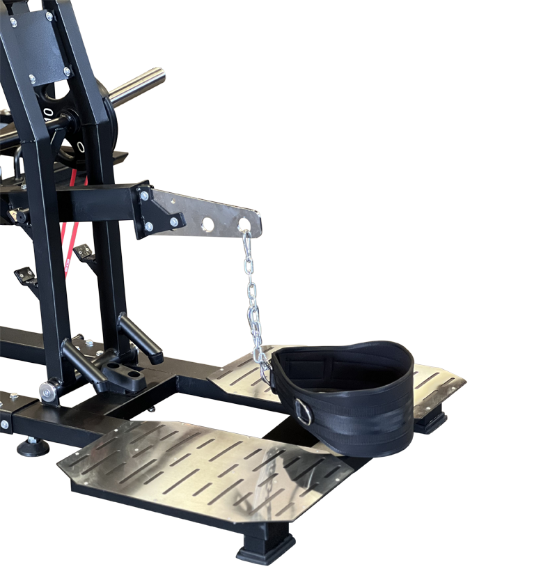 Belt squat machine