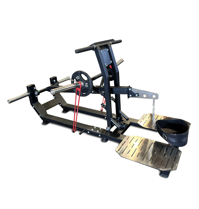 Belt squat machine