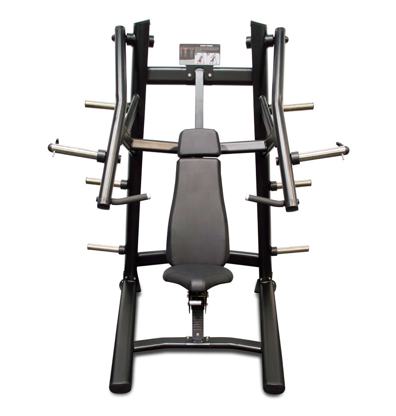 front view of plate loaded chest press