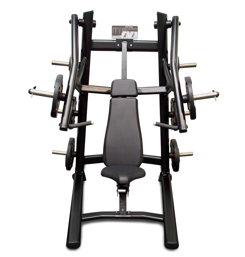 front view of plate loaded chest press