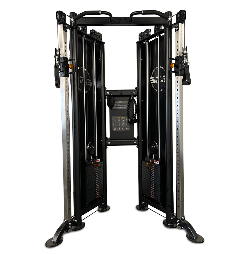 Body Solid Power Rack for versatile exercises, featuring the Functional Trainer Space Saver PL7346 design.