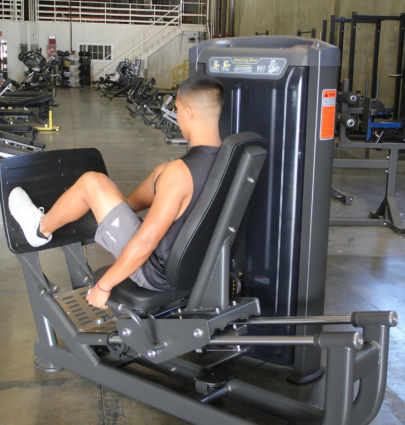 seated leg press machine