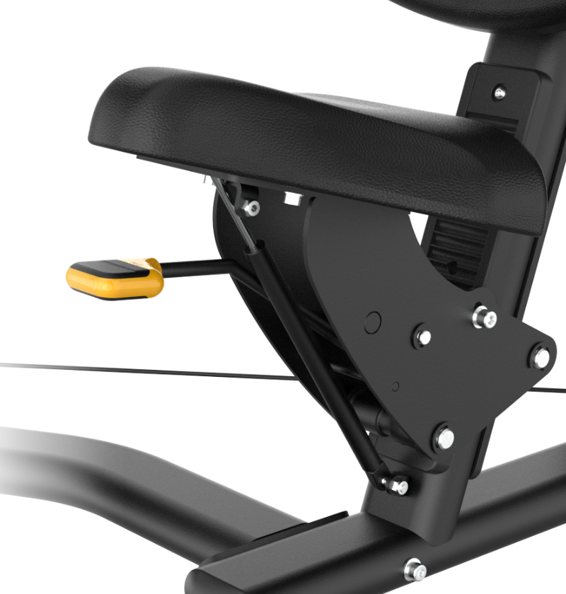 Iso Lateral Bicep Curl Adjustable Seat on a white background