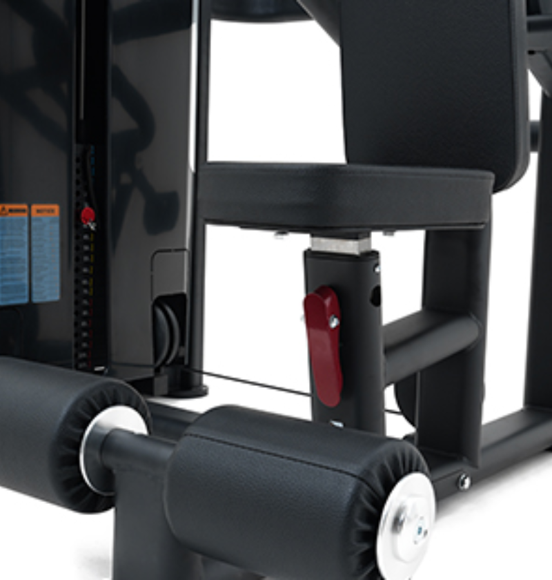 Dip Press Black Selectorized Gym Equipment Close Up Support Pads