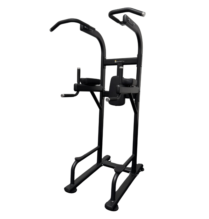 DR008 VKR Chin Dip Stand black workout equipment displayed on a white background