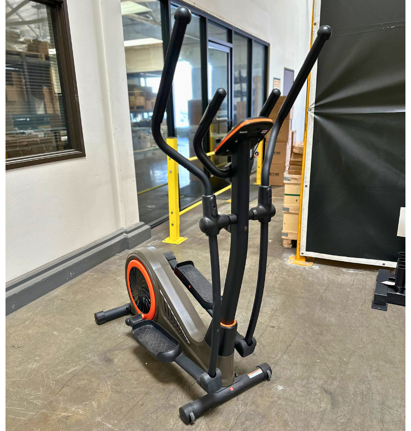 Elliptical machine in a warehouse setting