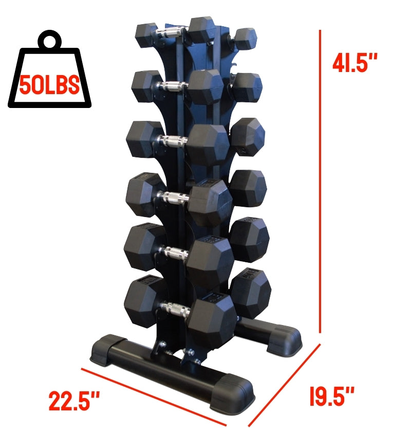 5-30lbs vertical dumbbell rack with dimensions