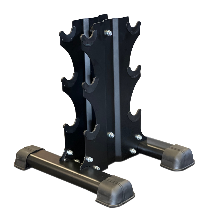 3 pair vertical dumbbell rack pair