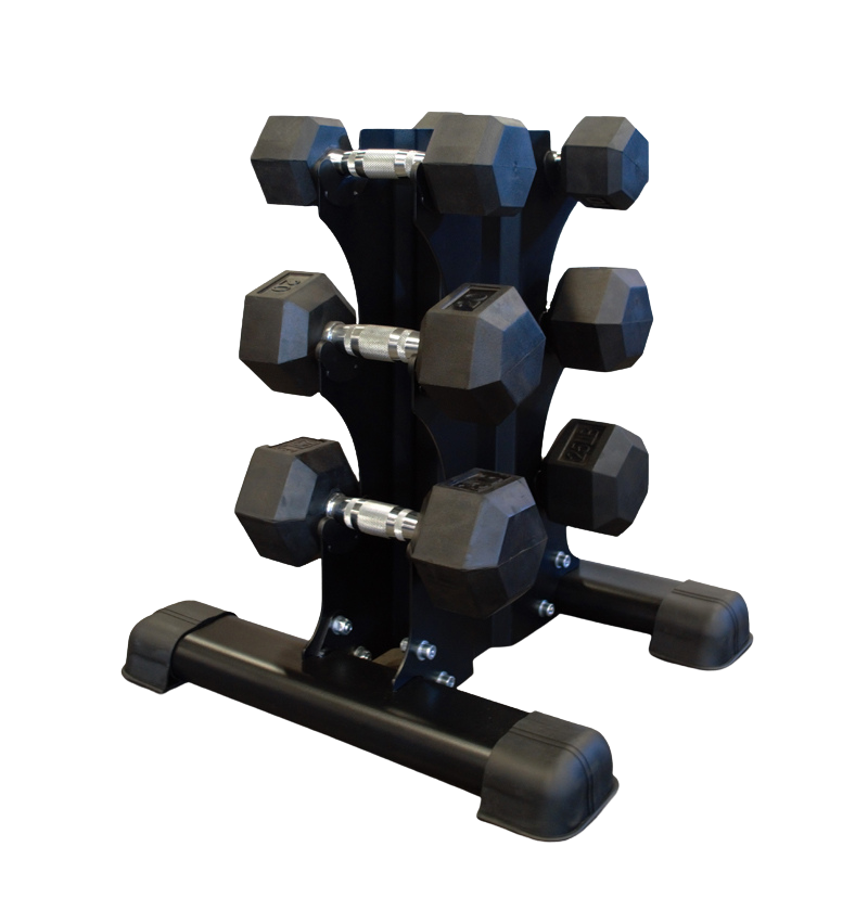3 pair vertical dumbbell rack