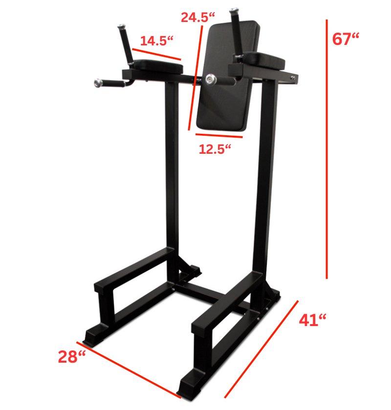VKR Dip Stand with labeled dimensions