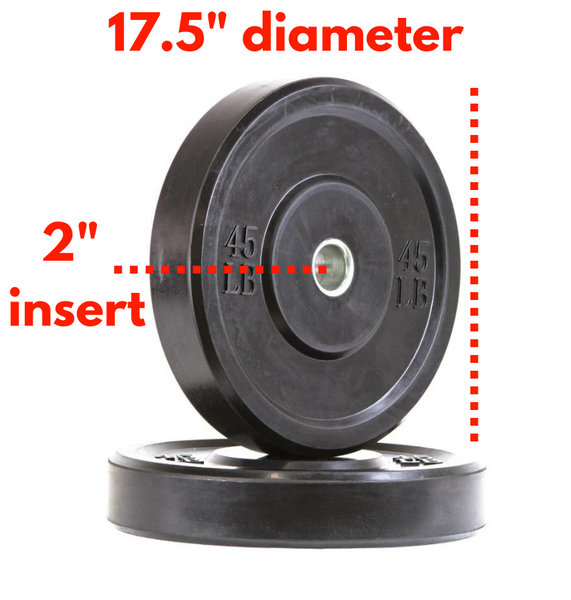 260 lb online bumper plate set