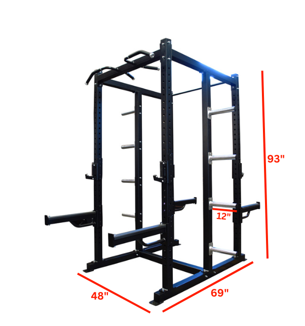 Double Sided Power Cage with dimensions