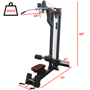 PL7367A Plate Loaded Lat Pulldown Low Row