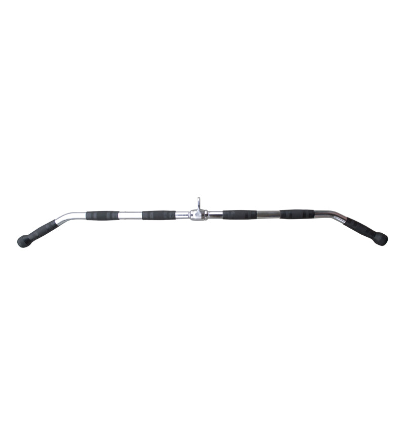 Two-handled 36" solid straight lat bar attachment for gym workouts