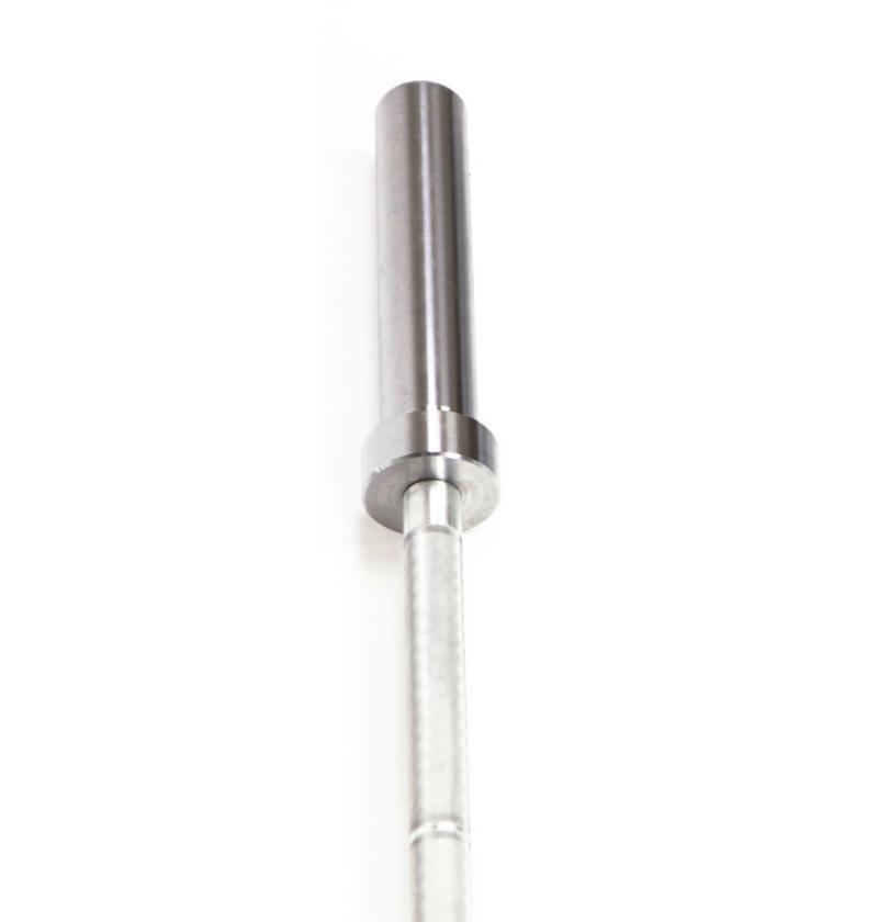 Aluminum Training Bar Pro 15lb displayed against a white background, showcasing its sleek metal design.