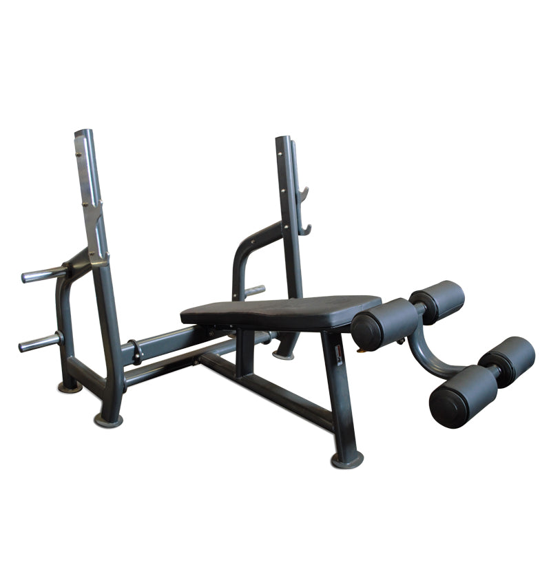 PL7326 Olympic Decline Bench Press w/ weight holder