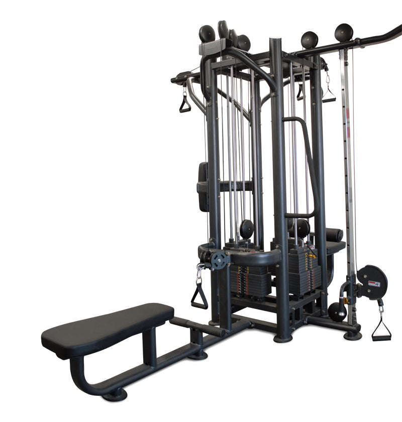 low row side PL7345 5 station Gym