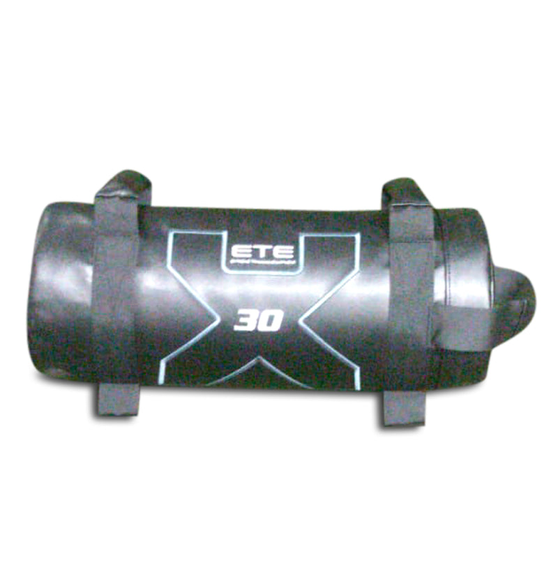 Black and white 30lb Power Bag featuring the number 30 prominently displayed on its surface.