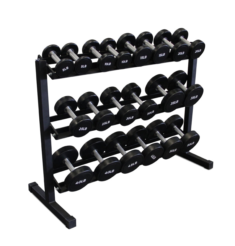 5-50lb urethane dumbbell set