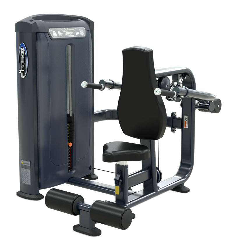 Triceps exercise machine displayed, highlighting its design and functionality for strength training.