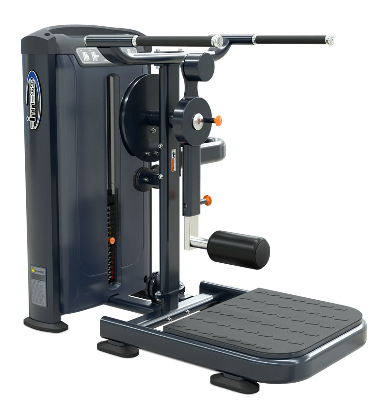 A Multi Hip machine intended for leg press exercises, highlighting its ergonomic design and user-friendly adjustments.