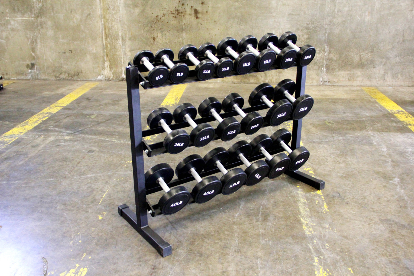 5-50lb urethane dumbbell set