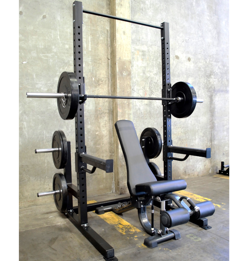 A deluxe squat rack package deal by E.T.E.