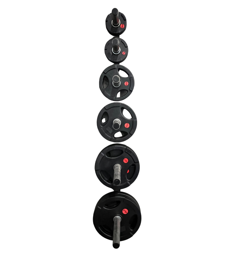 gear plates Full Set 245lbs Rubber Grip Plates – Extreme Training Equipment