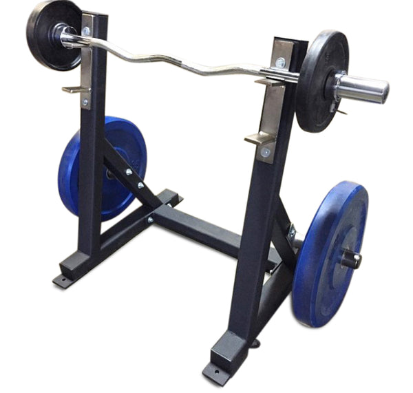 Wooden discount barbell stand