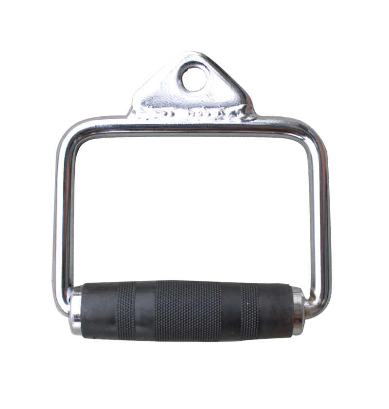 Metal handle with a black grip, marketed as a deluxe gym attachment, available for pre-order.