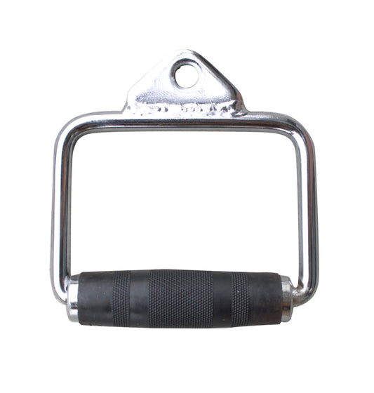 Metal handle with a black grip, marketed as a deluxe gym attachment, available for pre-order.