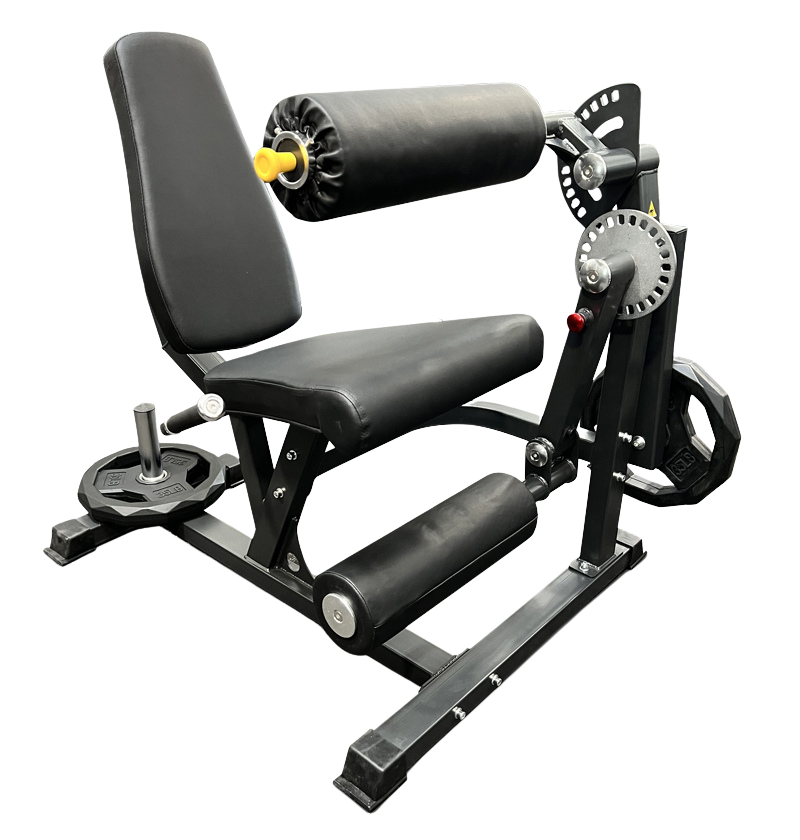 A black and yellow exercise machine featuring a prominent wheel, designed for fitness activities.