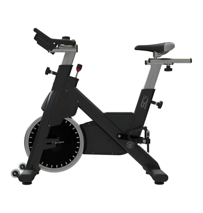 Black Schwinn exercise bike on a white background