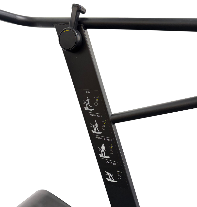 AirGo Curve Treadmill displayed on a white background, showcasing its sleek design and features.