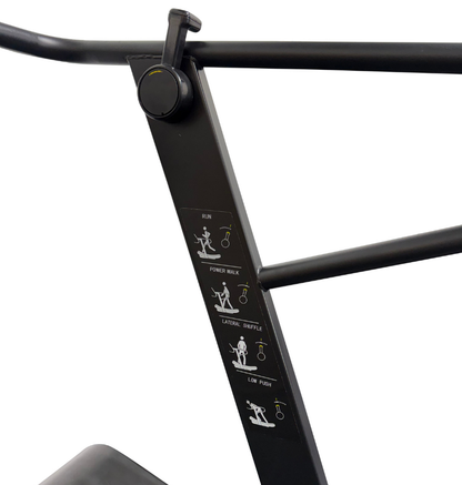 AirGo Curve Treadmill displayed on a white background, showcasing its sleek design and features.