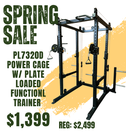 Power Cage with Plate Loaded Functional Trainer