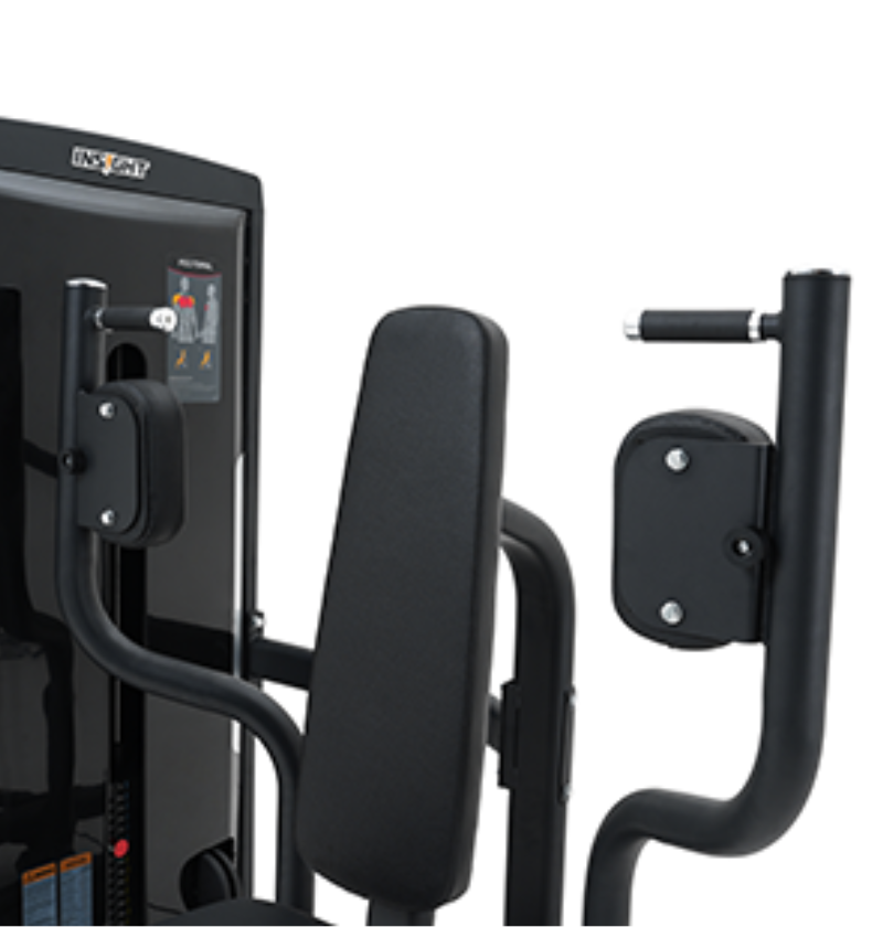 Pectoral Black Selectorized Gym Equipment Close Up