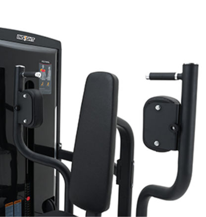 Pectoral Black Selectorized Gym Equipment Close Up