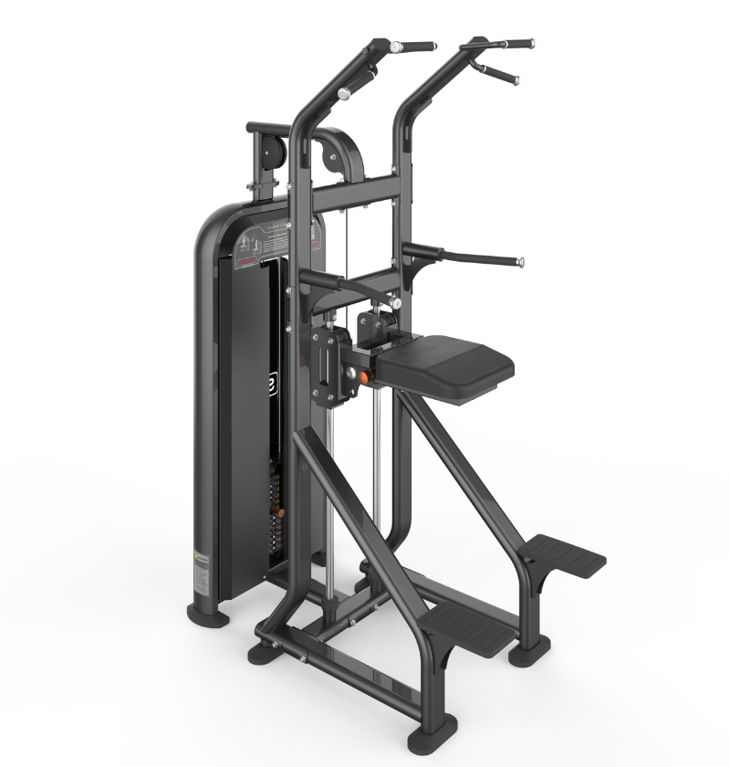 assisted chin dip & pull up machine