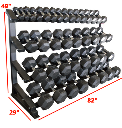 Rubber Hex Dumbbells Sets