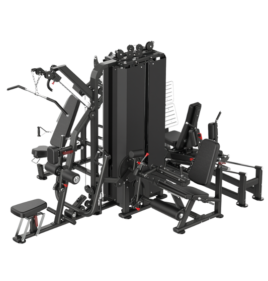 BS023 4 Stack multi station gym equipment displayed on white background
