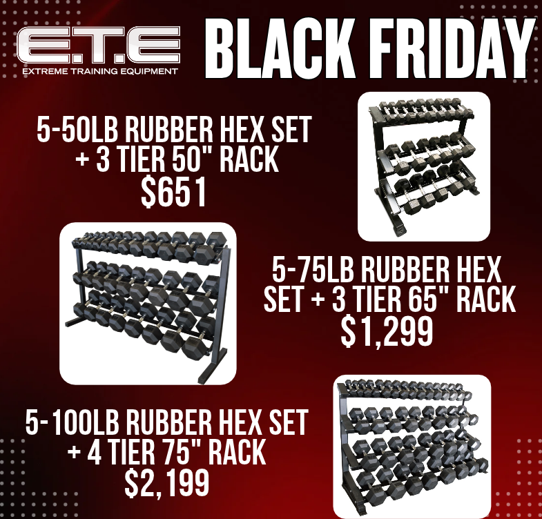 Rubber Hex Dumbbell Sets