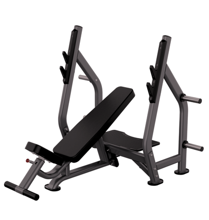 DR005 Incline Olympic Bench press displayed on a white background 